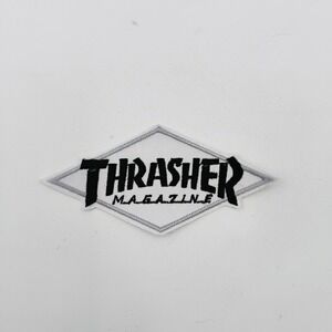 Thrasher Magazine Embroidered Diamond Iron On Patch Skate VTG 1990's 2000's Y2K